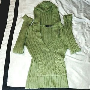 Green hoodie sweatshirt
